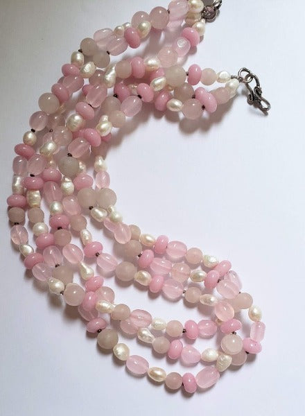 Two top Tier Jade and Rose Quartz Diamonds | Indigenous Beadwork | March Collection